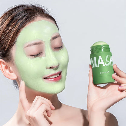 40g Face Clean Mask Green Tea/Rose Extract Cleansing Stick Deep Moisturizing Shrink Pores Blackhead Film Smear Oil Control Mask